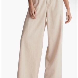 Madewell Light Tan Wide-Leg Pants